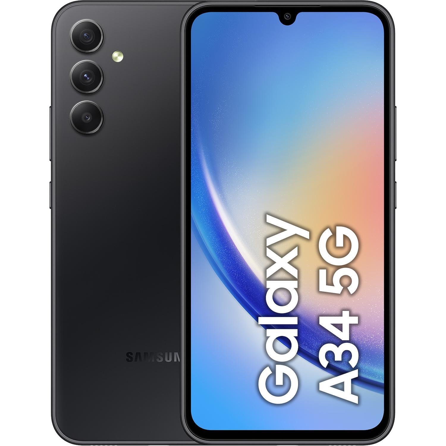 Smartphone Samsung Galaxy A34 5G 8+256GB black nero