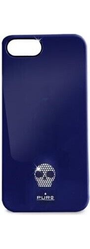 PURO Custodia Cover in TPU Skull per iPhone 5 Skull Cover iPhone 7 Blu