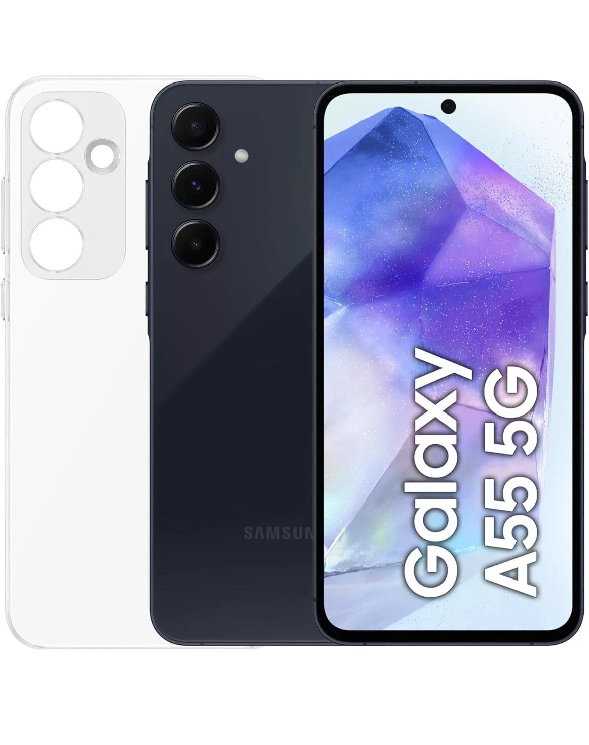 SAMSUNG GALAXY A55 5G DUAL SIM 256GB RAM 8GB NAVY BLACK GARANZIA ITALIA NO BRAND