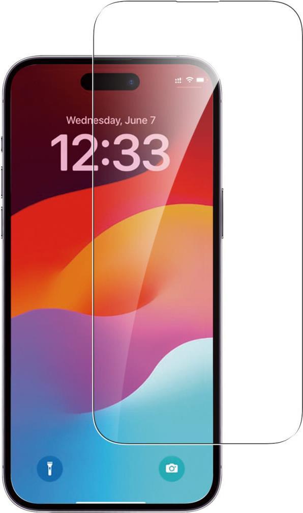 4smarts Second Glass con telaio di montaggio per Apple iPhone 15 Pro Max