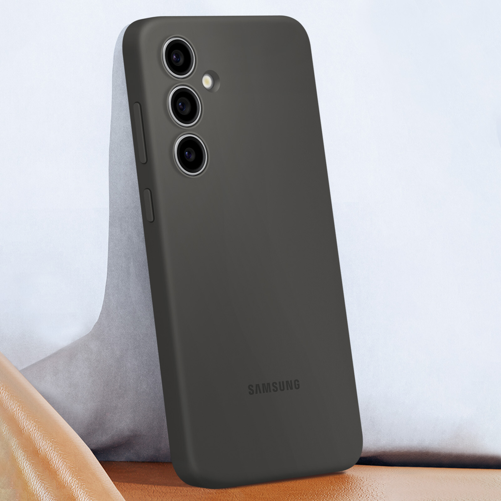 Samsung, Cover per Samsung S24 FE soft-touch Silicone Case flessibile originale