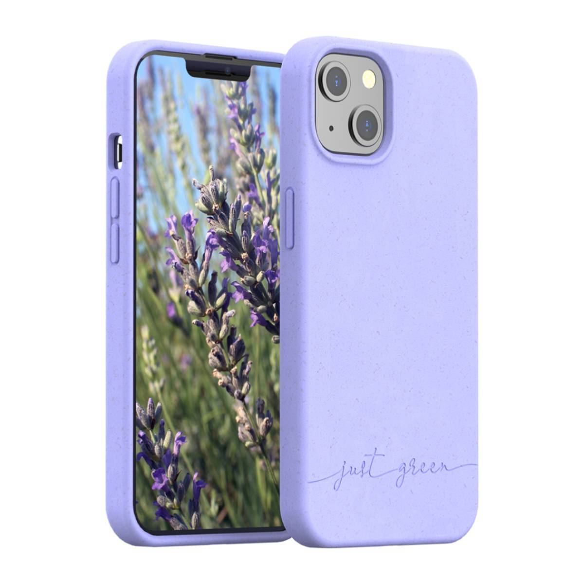 JUST GREEN, Custodia protettiva per iPhone 13 Natura Recyclable, Lavanda