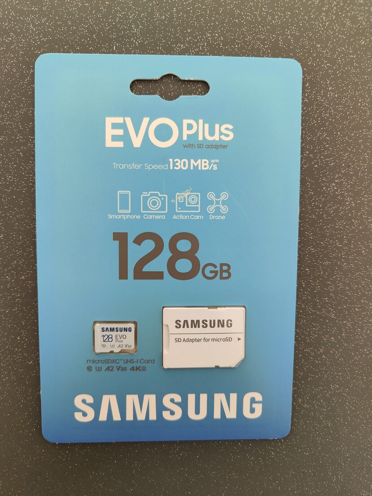 Samsung EVO Plus (2021) 128GB microSDXC UHS-I Scheda di Memoria - Bianca (con...