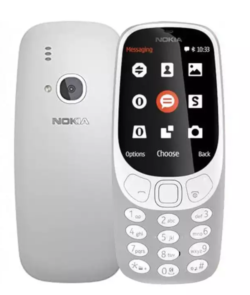 TELEFONO CELLULARE NOKIA 3310 Dual Sim FOTOCAMERA MEM.ESPAND. FM GARANZIA GRIGIO