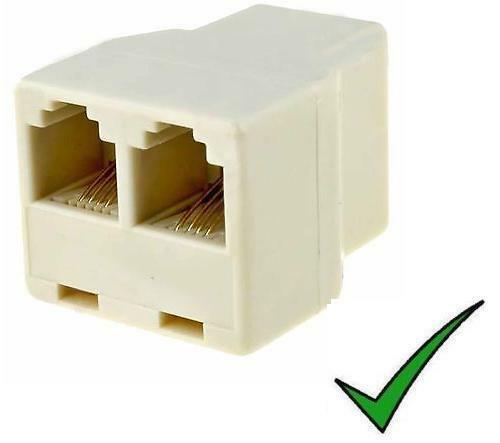 SDOPPIATORE CAVO TELEFONICO RETE LAN RJ11 ACCOPPIATORE LINEA