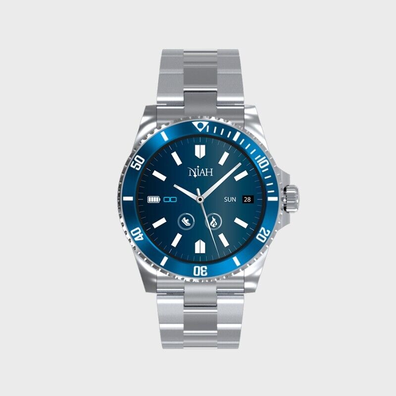 Orologio Smartwatch Techmade NIAH NH-NEPTUNE-BL Con Cinturino Acciaio