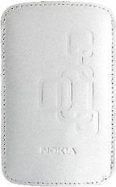 Nokia CP-342 - borsa a tracolla per cellulare - pelle - bianca - per Nokia 12XX
