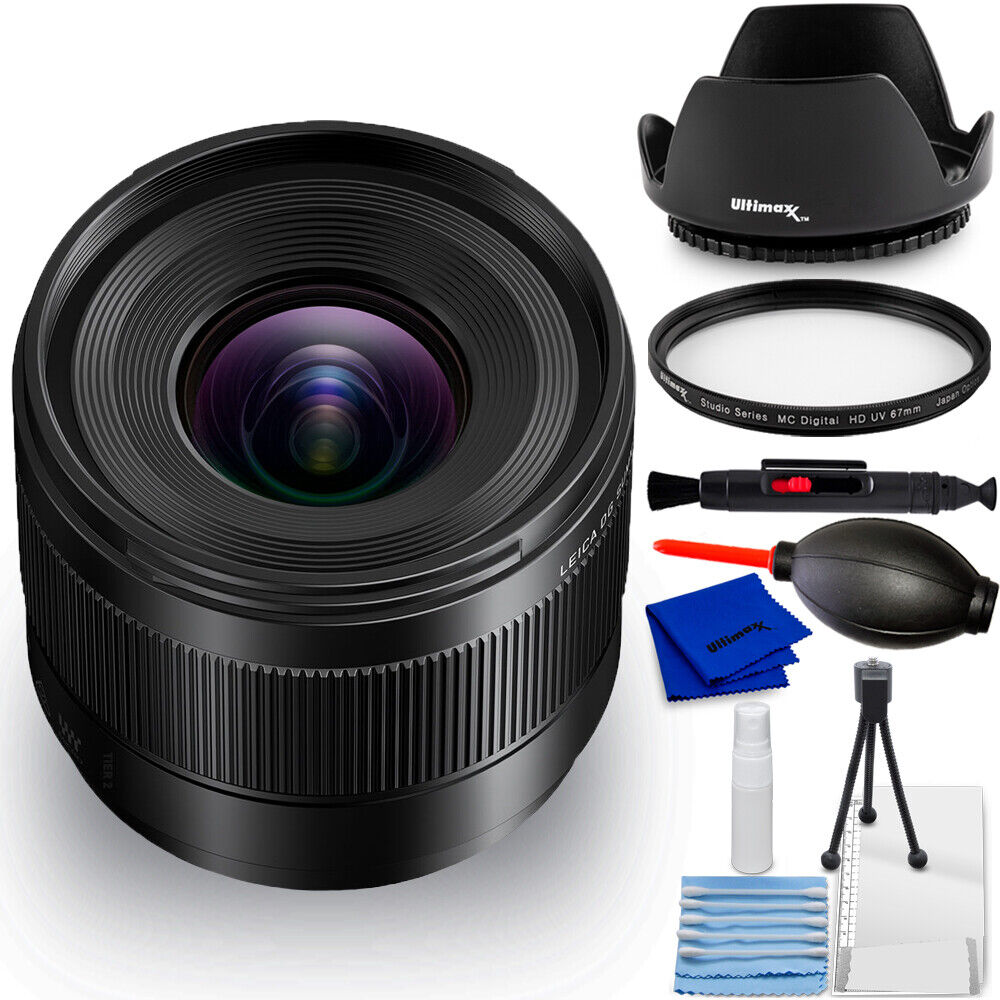 Panasonic Leica Dg Summilux 9mm F/1.7 Asph. Lente H-X09 - 7PC Set Accessori