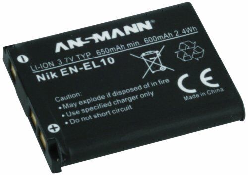 Ansmann A-NIK EN EL 10 Lithium-Ion 650mAh 3.7V rechargeable battery - Rechargeab