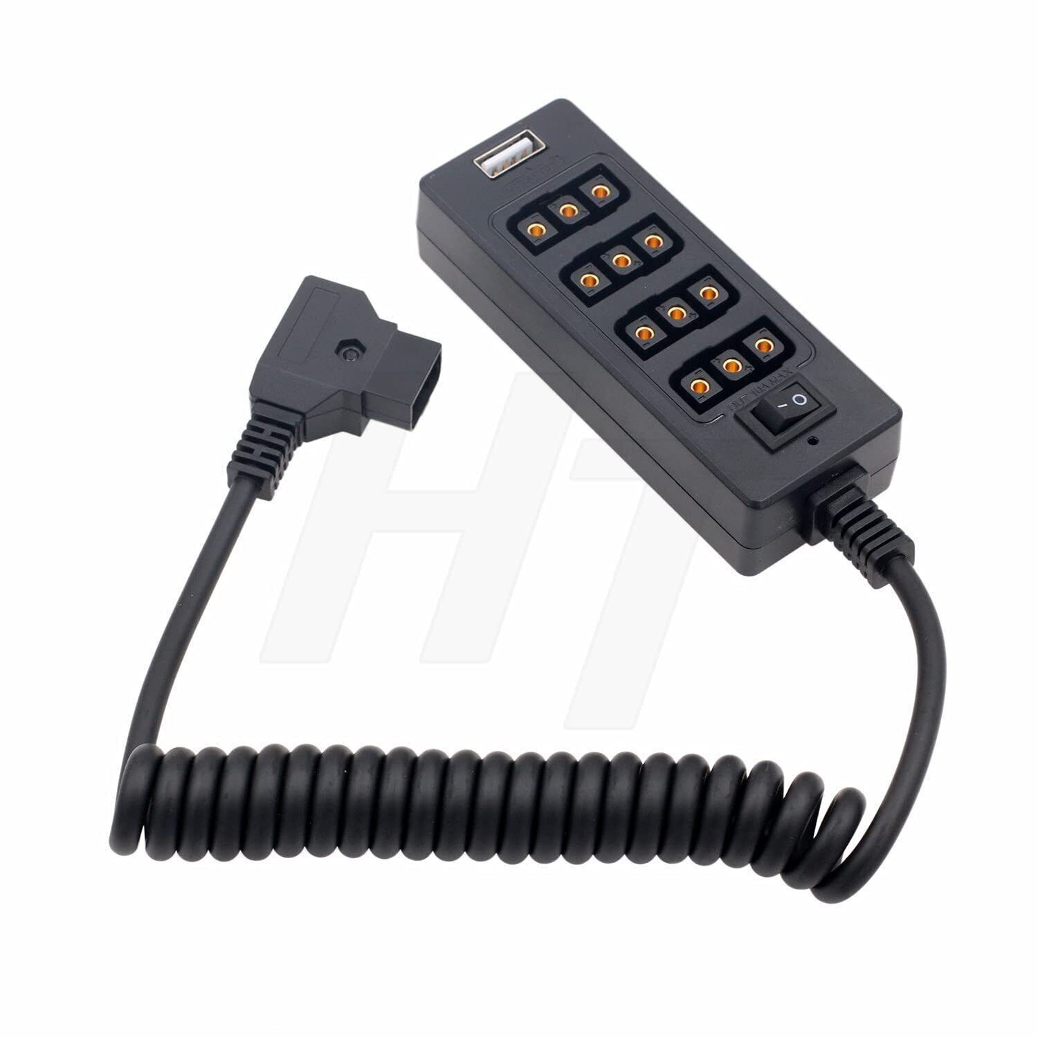 D-TAP Power Splitter da 1 a 4 P-tap e convertitore adattatore USB, (e0M)