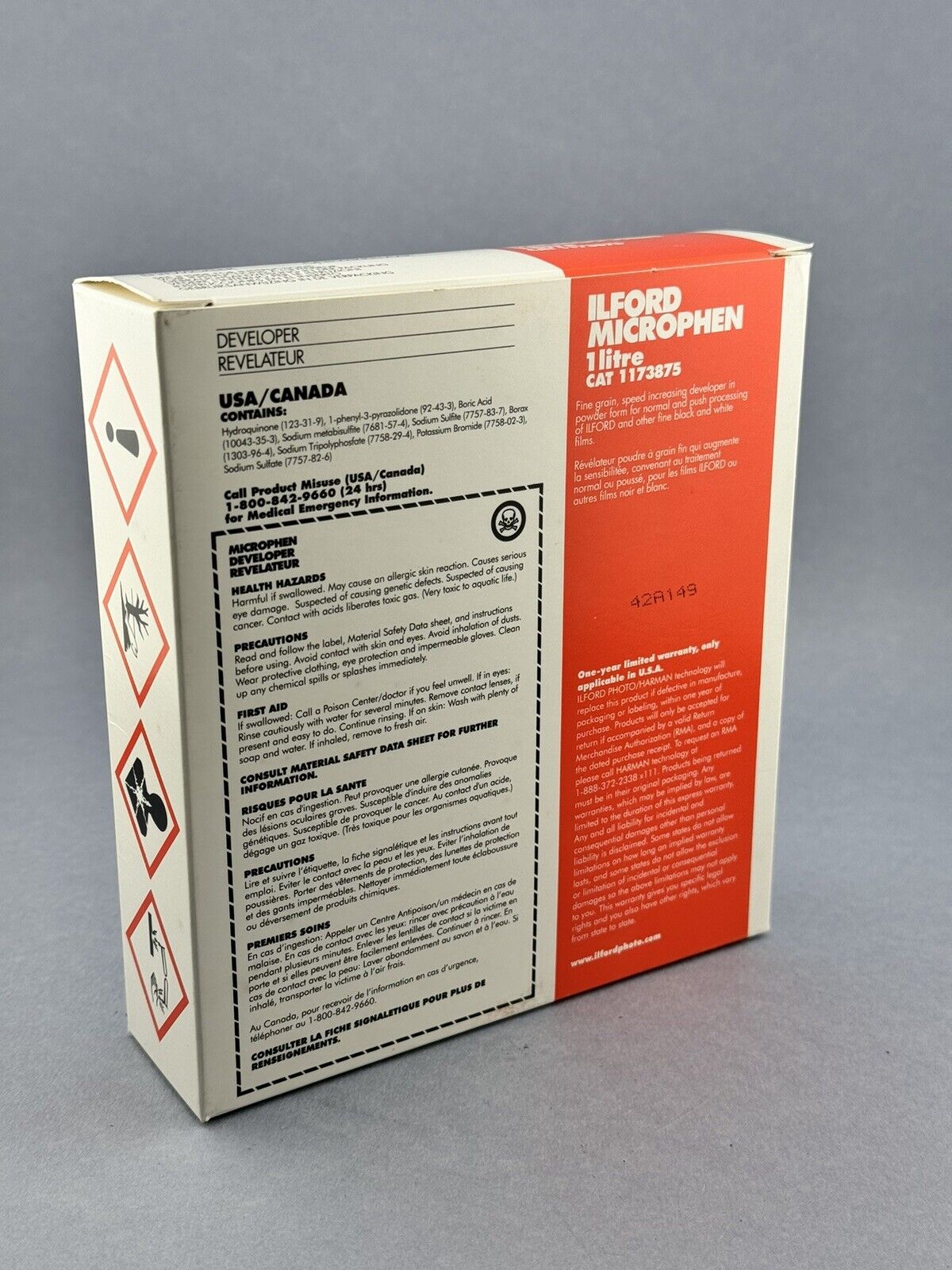 Ilford MICROPHEN - 1 L - FILM DEVELOPER Cat 1173875