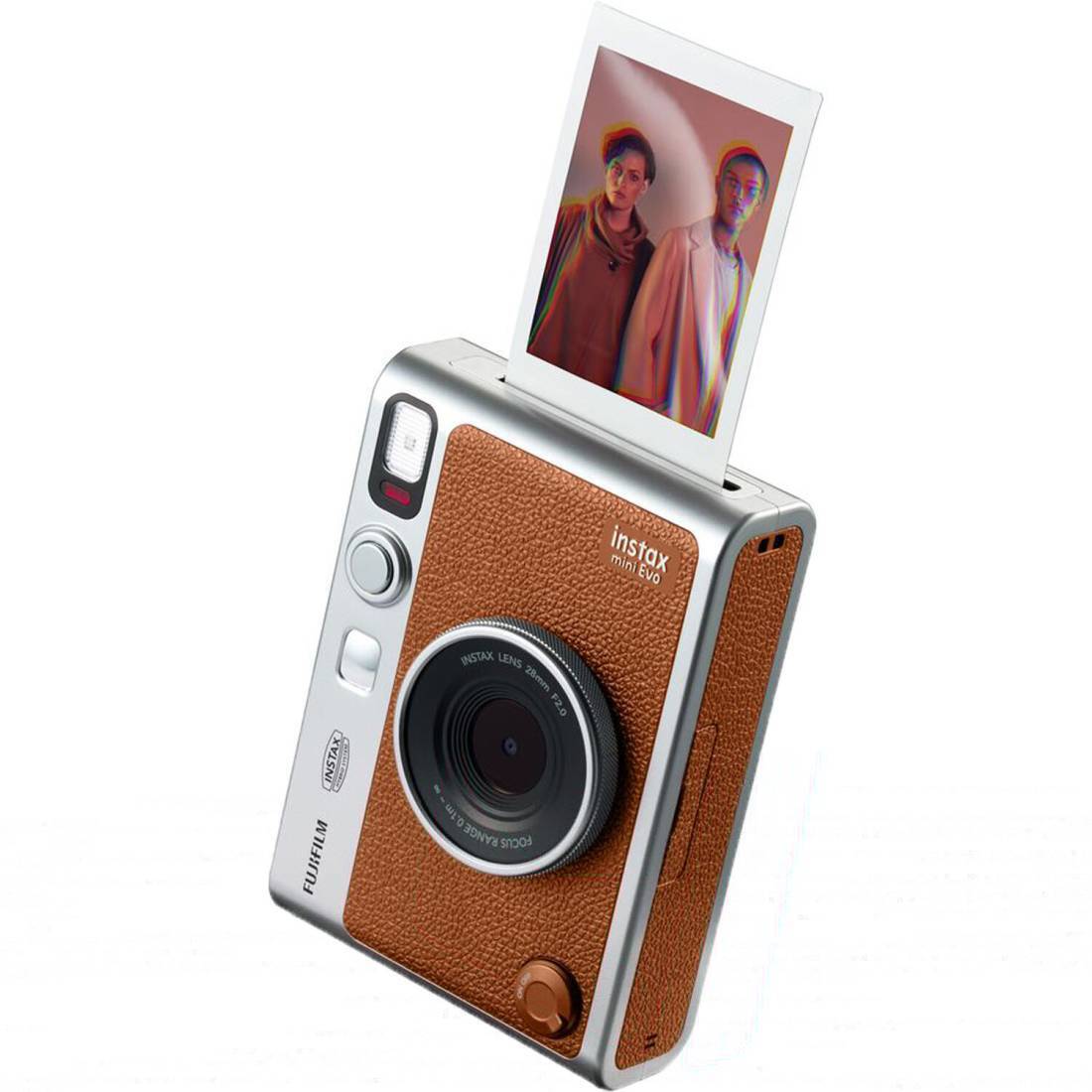 Fujifilm instax mini Evo Hybrid Instant Camera Brown