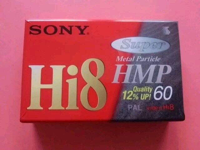 Sony Hi8 Hmp Super Metal Particle PAL Video Sigillata Sealed