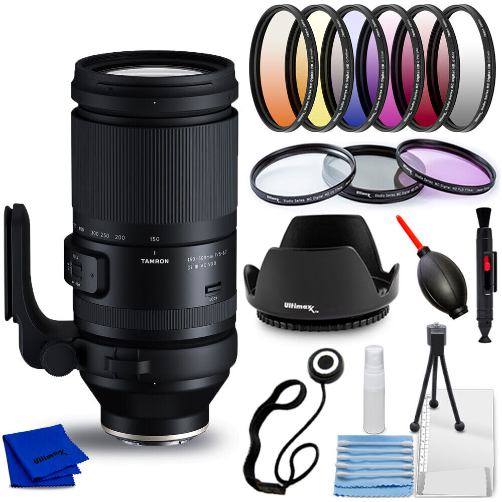 Tamron 150-500mm F/5-6.7 Di III Vxd Obiettivo per sony E - 9PC Set Accessori