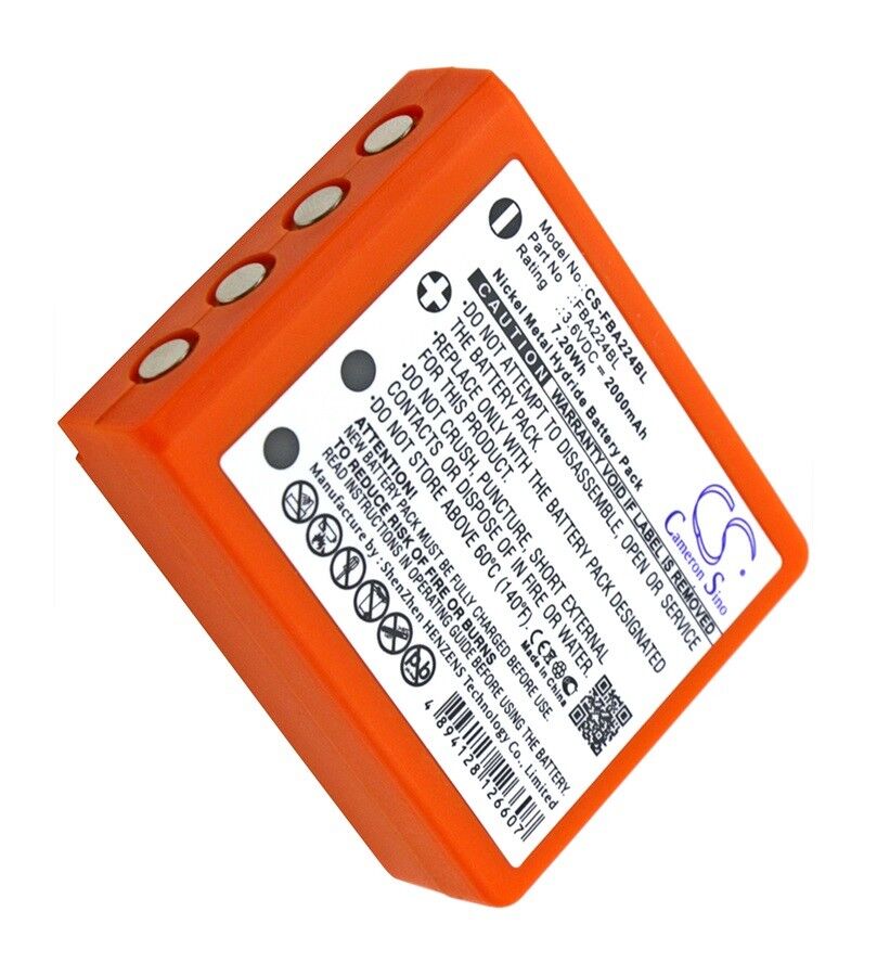 BATTERIE Arancione 2000mAh BA223000 BA223030 FUB6 Hbc Radiomatic Linus 4,