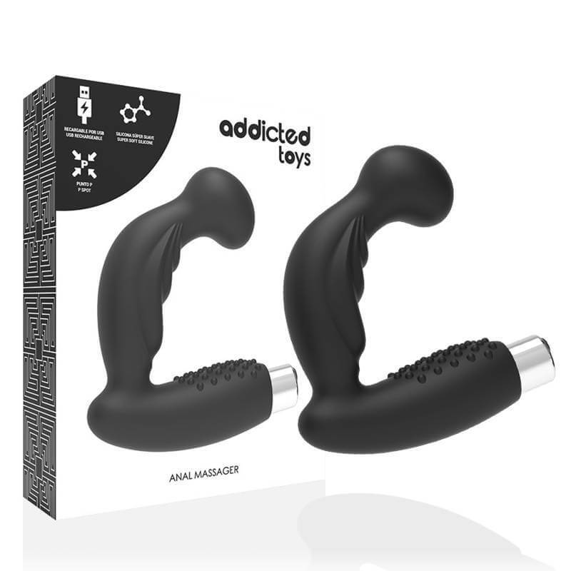 Addicted Toys - Vibratore Massaggiatore Prostatico Modello 3 Nero