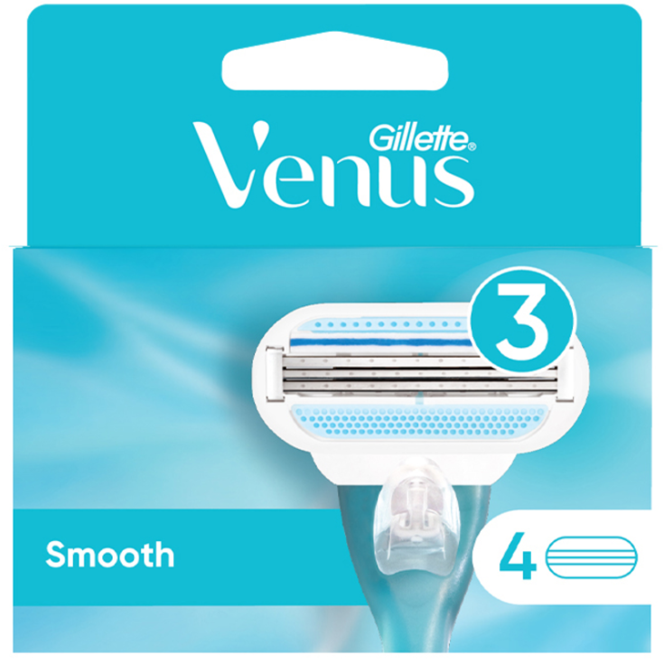GILLETTE VENUS SMOOTH LAMA DI RICAMBIO 4 PEZZI