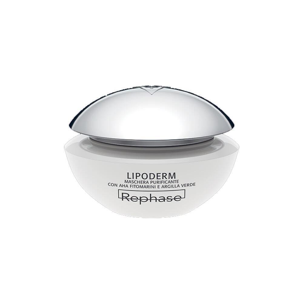 Rephase Lipoderm Maschera Purificante con AHA Fitomarini e Argilla Verde, 50ml