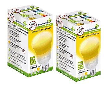 Colpharma Lampadina Led Antizanzare 11 Watt, 1 pezzo