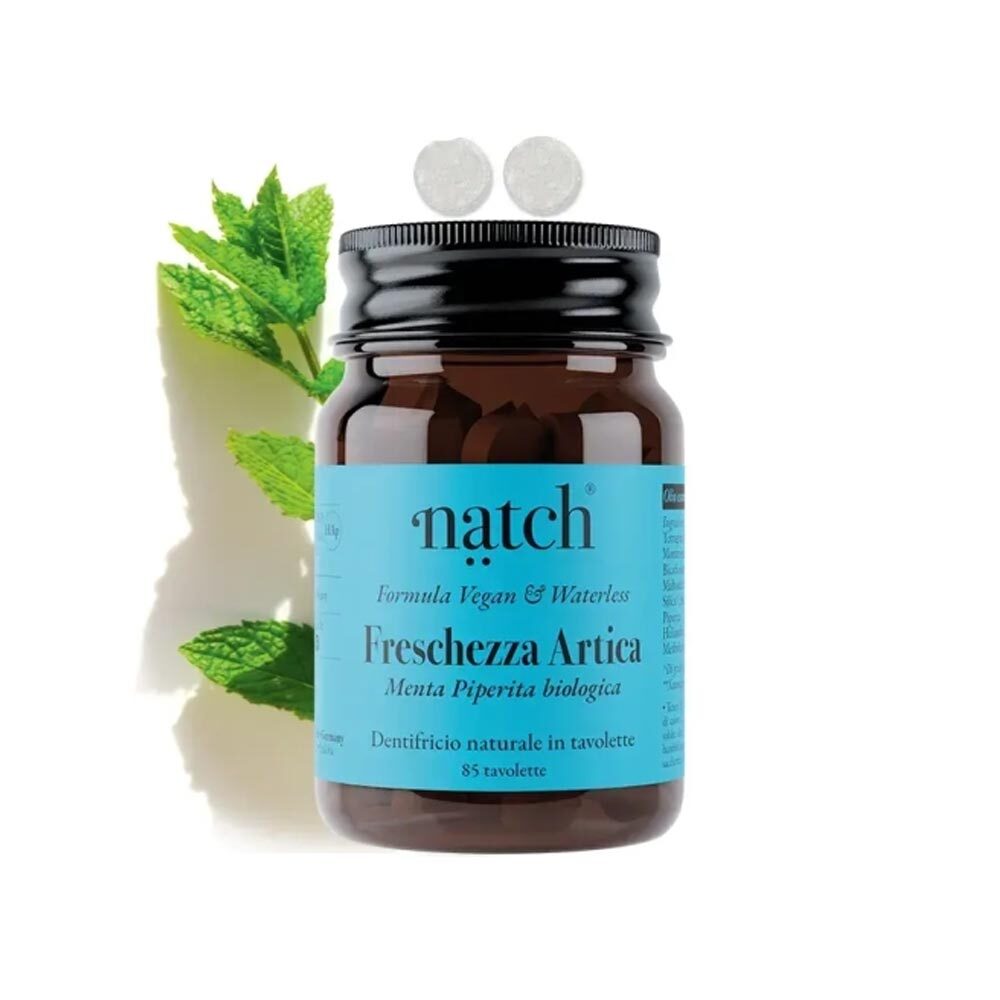 Natch Freschezza Artica Dentifricio in Tavolette, 85 Tavolette