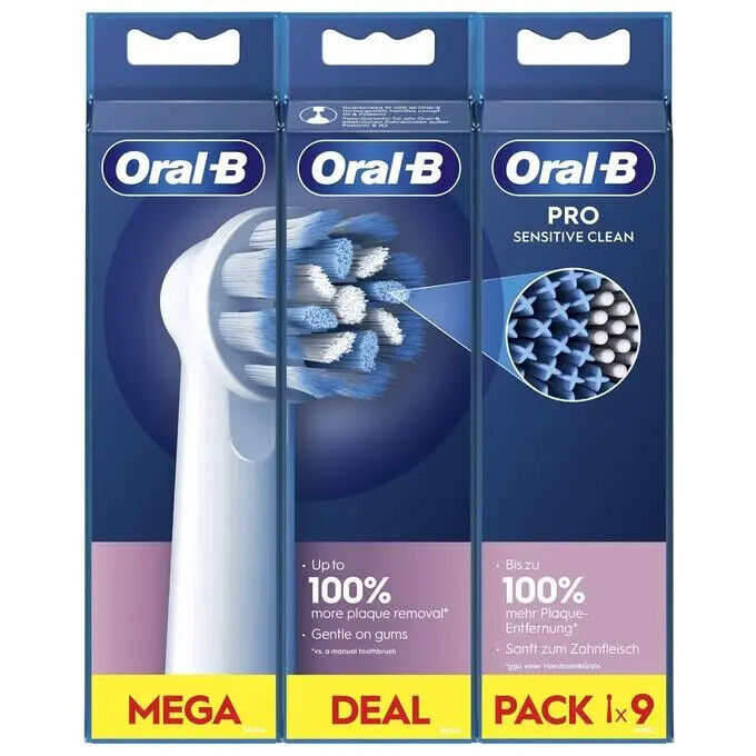 Oral-B EB50 Pro Sensitive 3 Confezioni da 3 Testine di Ricambio