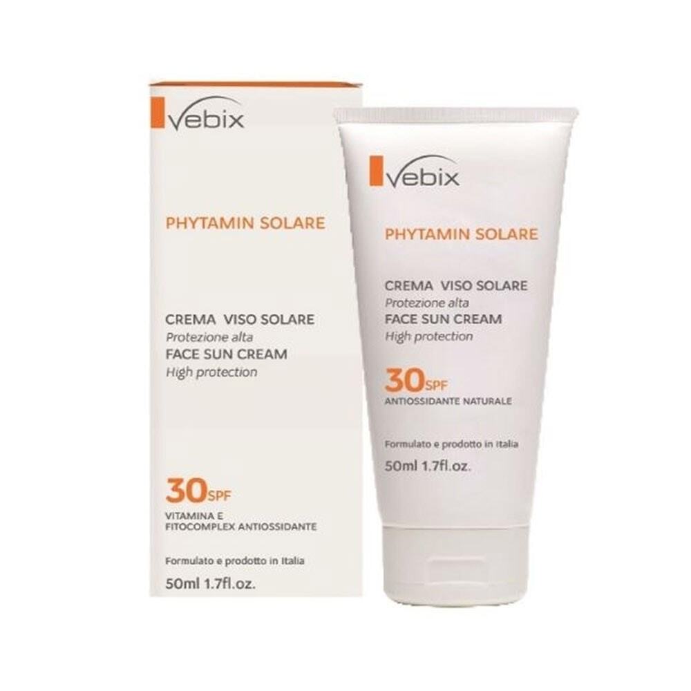 Vebix Phytamin Solare - Crema Viso Solare SPF30, 50ml