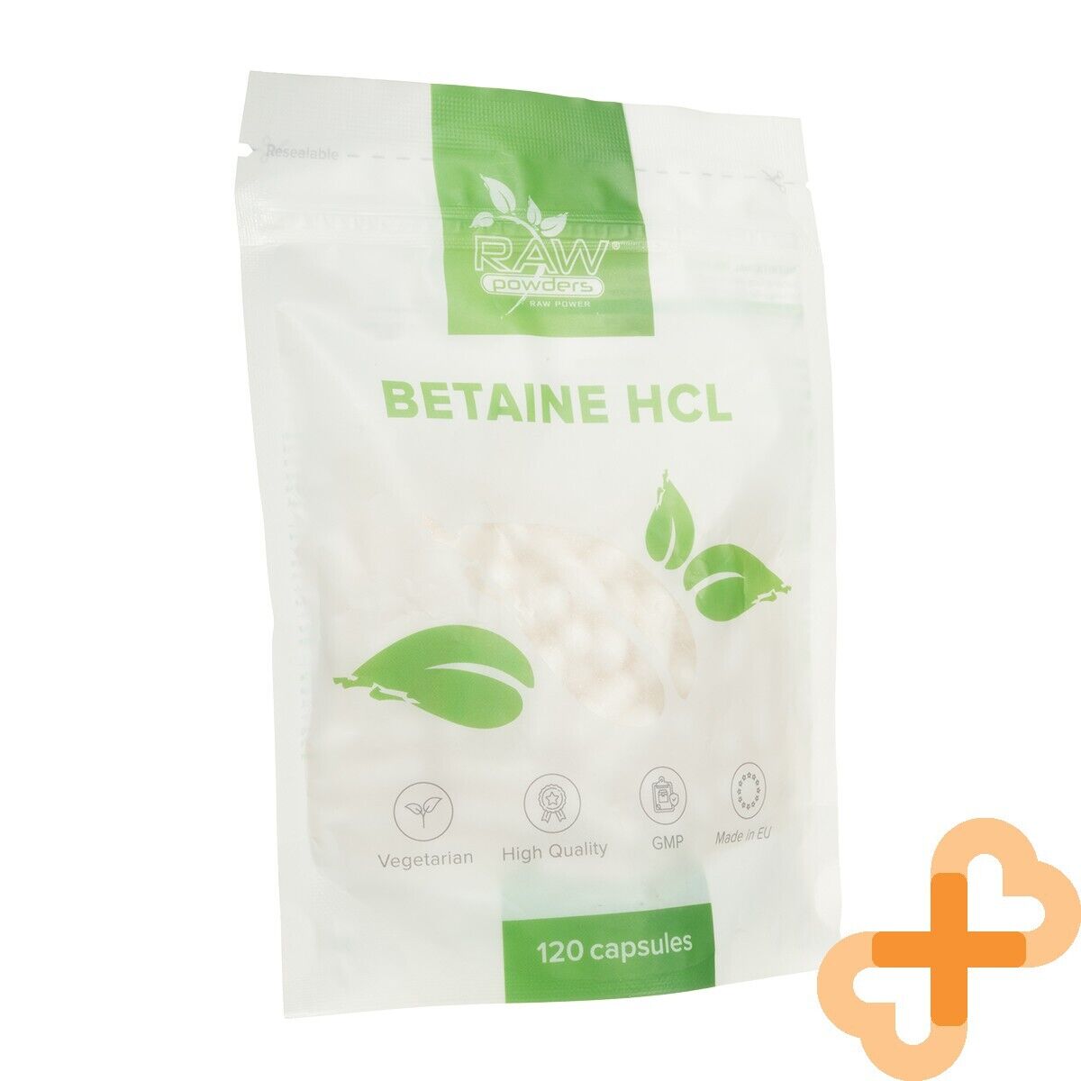 Raw Powders Betaina Hcl 650mg 120 Pillole Uso Prima Allenamento
