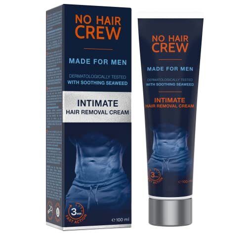 NO HAIR CREW Crema Depilatoria Intime di Prima Qualità – Per Uomo 100 (j7C)