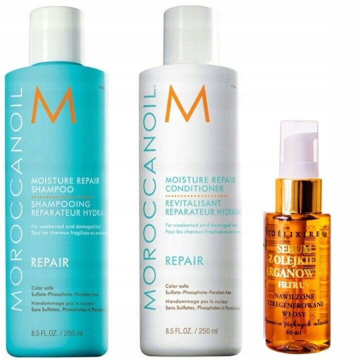 MOROCCANOIL Repair Shampoo Risciacquo Olio Rigenerazione e Idratazione Set 2x...