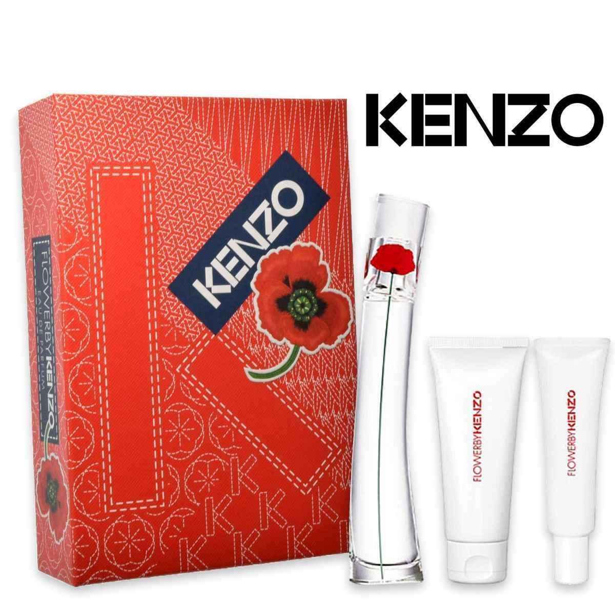 Profumo Donna Kenzo Flower Set Eau De Parfum 50ml Crema Mani Crema Latte Corpo