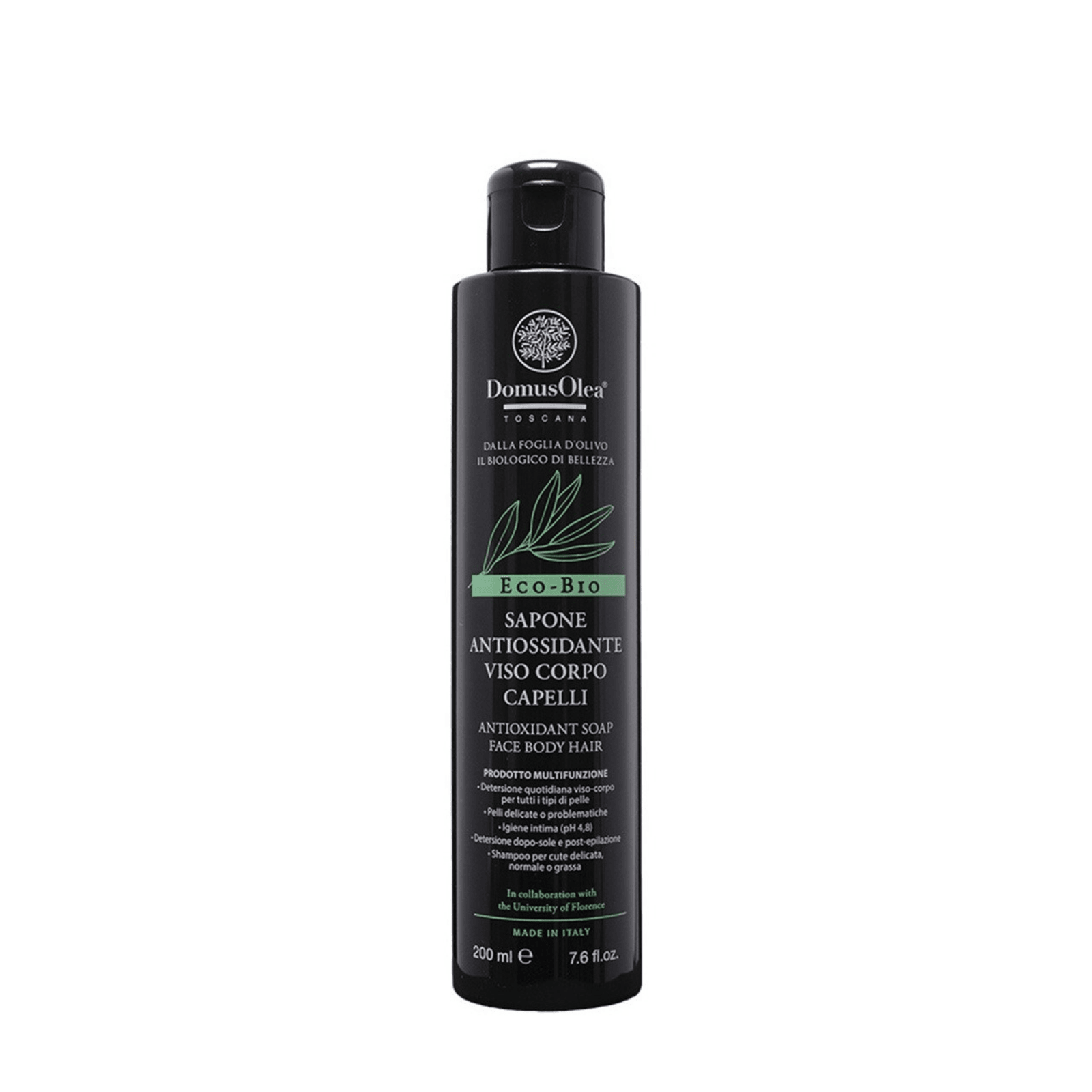 Domus Olea Toscana sapone antiossidante viso corpo capelli 200 ml