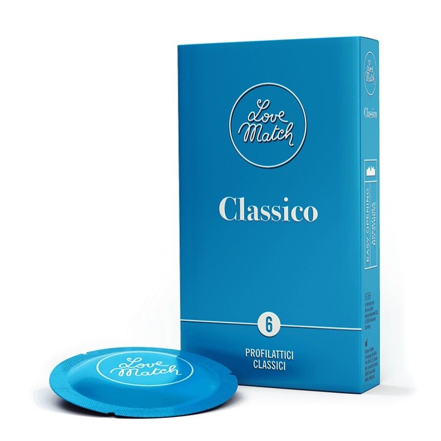 Preservativi Love Match Classico 6 Pezzi Profilattici Condom