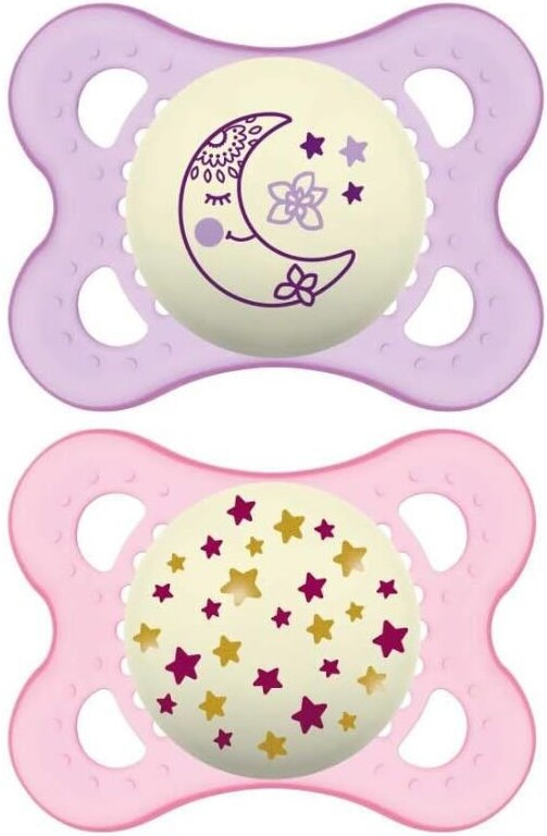 Bamed Baby Italia Mam Night Succhietto 2-6 Mesi Silicone Doppio Femmina