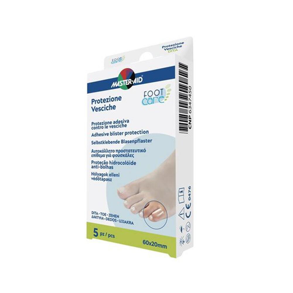 Master-Aid Foot Care - Protezione Adesiva per Vesciche, 5 cerotti