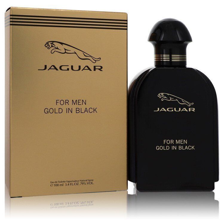 Jaguar Gold In Black by Jaguar Eau De Toilette Spray 3.4 oz / e 100 ml