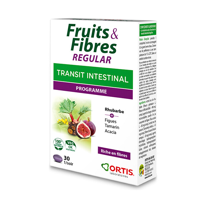 Ortis Fruits Y Fibres Intestinal Transit 30 Tablets