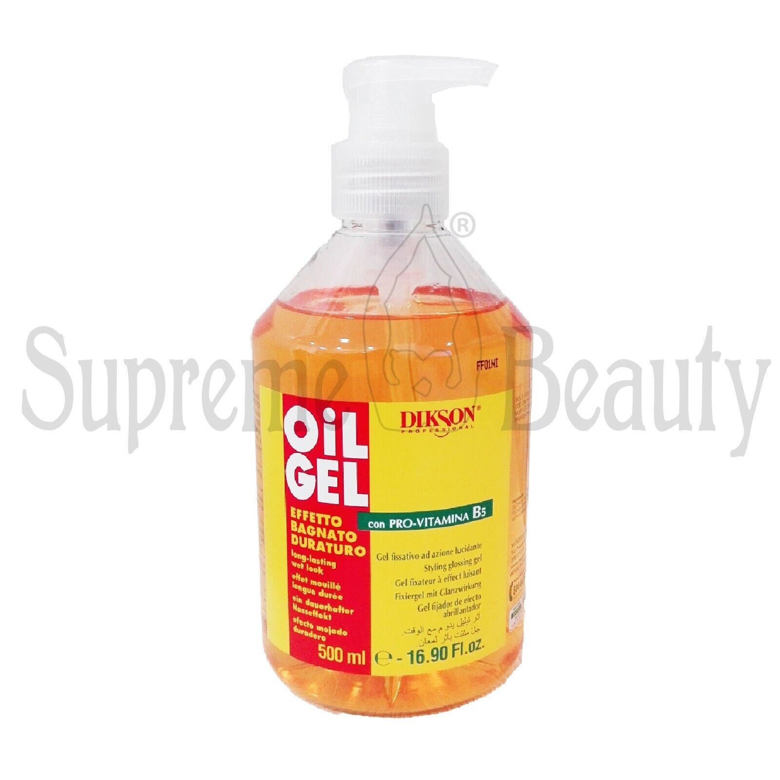 DIKSON OIL GEL PER CAPELLI MODELLANTE FISSATIVO EFFETTO BAGNATO NON UNGE 500 ML