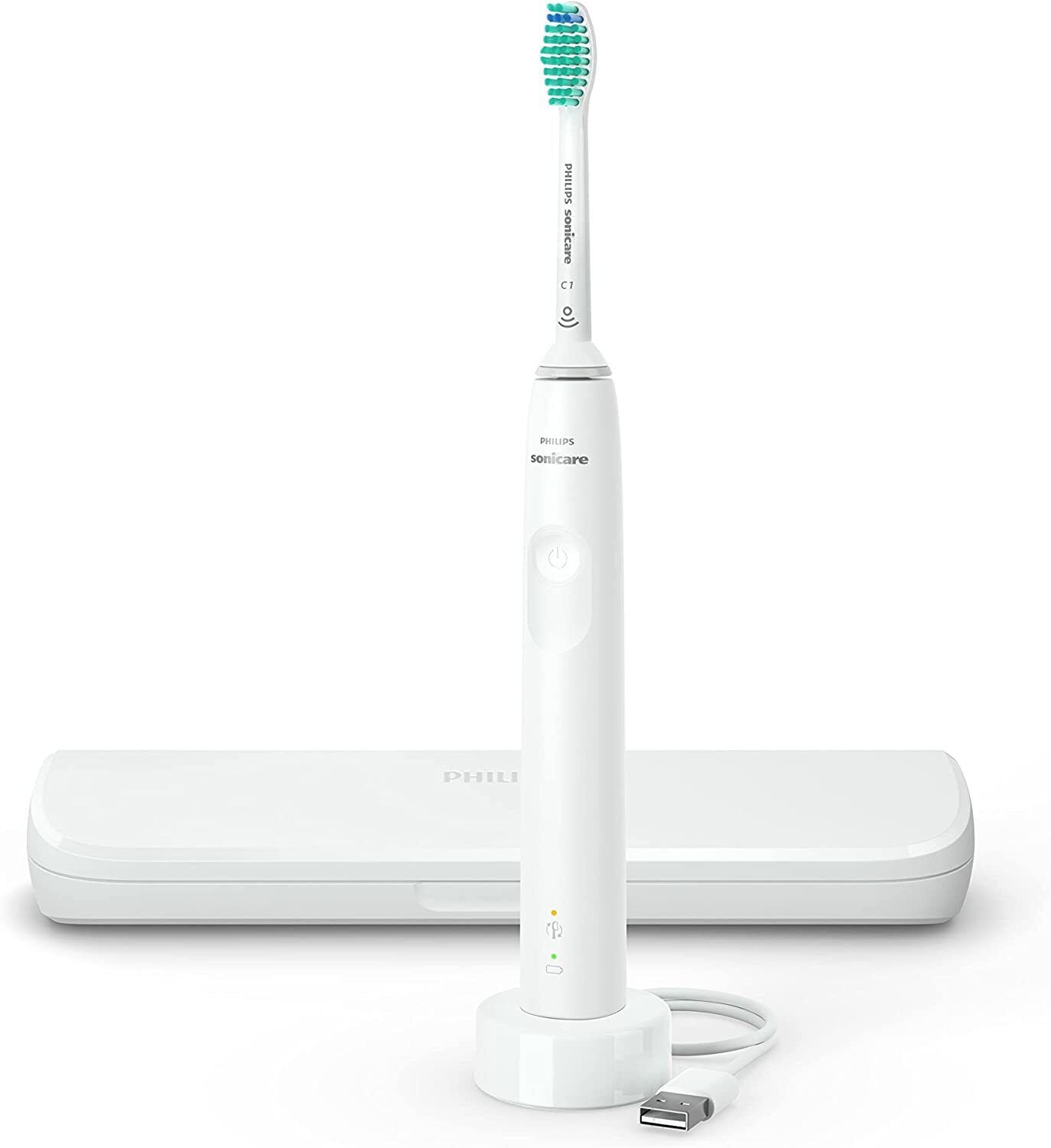 Philips 3100 Series Spazzolino Elettrico Sonico Colore Bianco HX3673/13