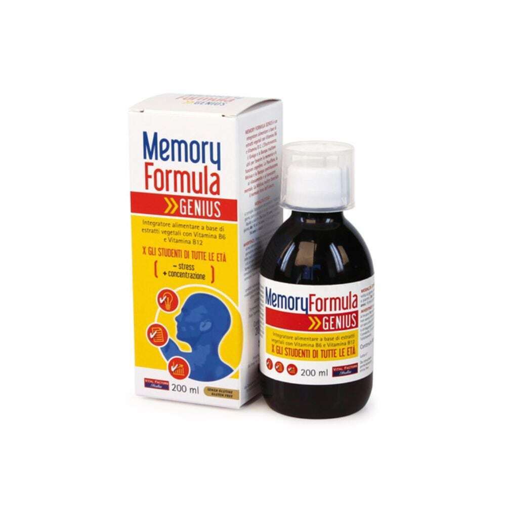 Vital Factors Memory Formula Genius Integratore Alimentare, 200ml
