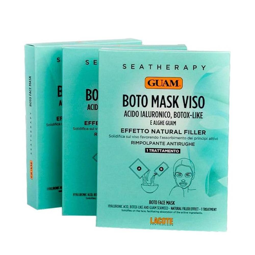Guam Seatherapy Boto Mask Viso Rimpolpante Antirughe Con Acido Ialuronico