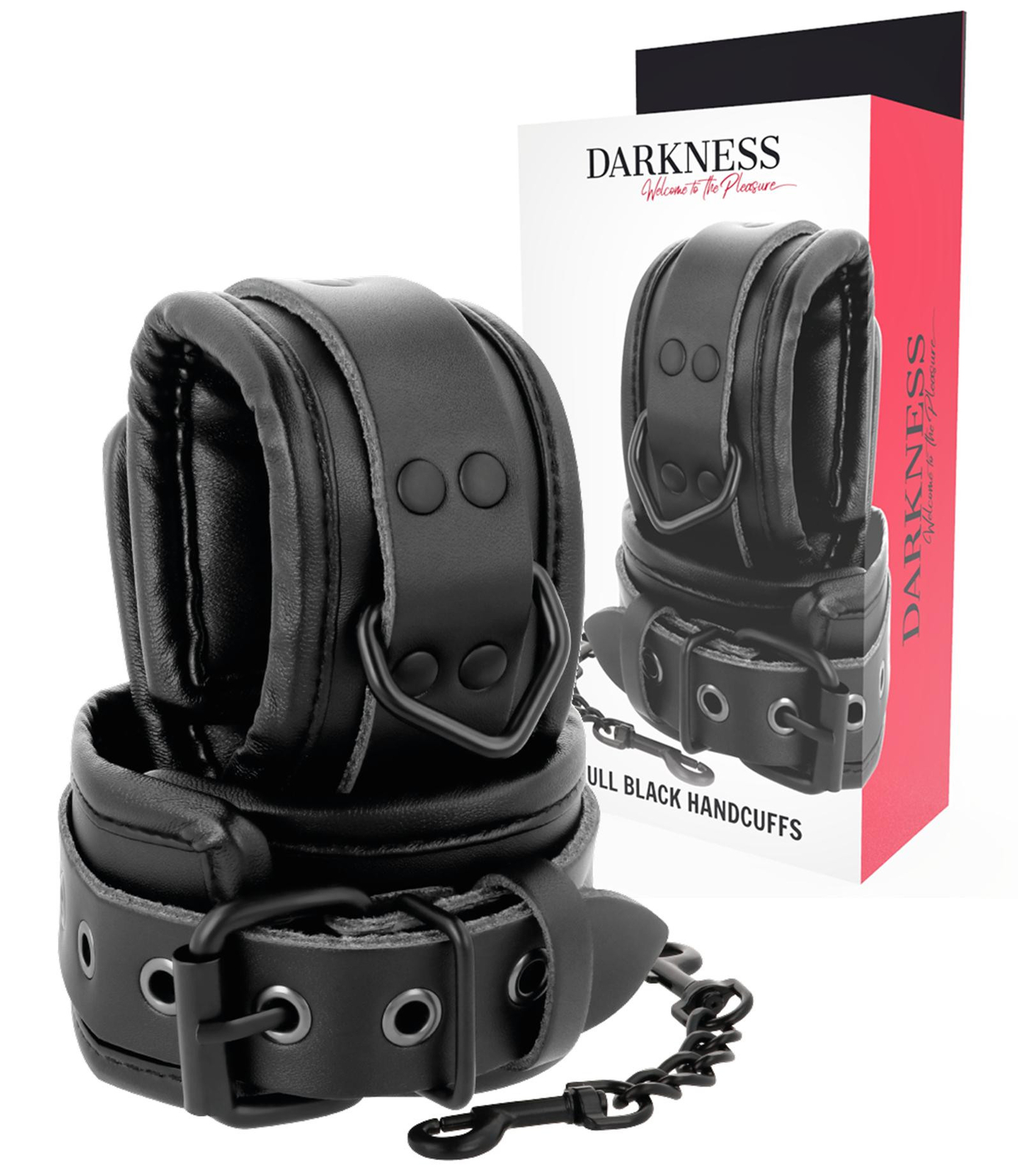 Manette fetish professionali sexy polsini bondage bdsm costrittivo sadomaso nero