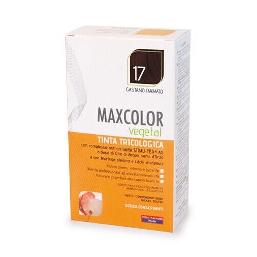 Vital Factors MaxColor Vegetal Tinta Tricologica 17 Castano Ramato