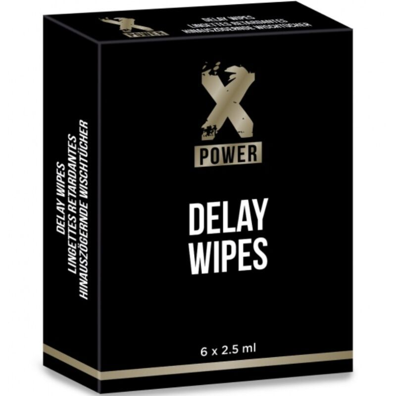 X Power Delay Wipes - Salviette Ritardanti per Eiaculazione Precoce 6 Pz