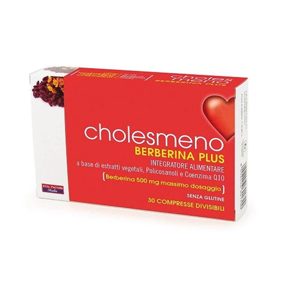Vital Factors Choles Meno Berberina Plus Integratore Alimentare, 30 Compresse