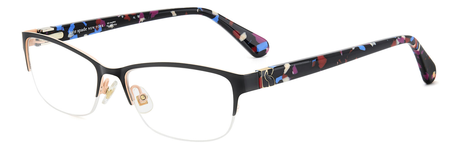 Occhiali da Vista KATE SPADE KS MARNIE 2/G SDK BLACK MULTICOLOR 50/16/135 Donna