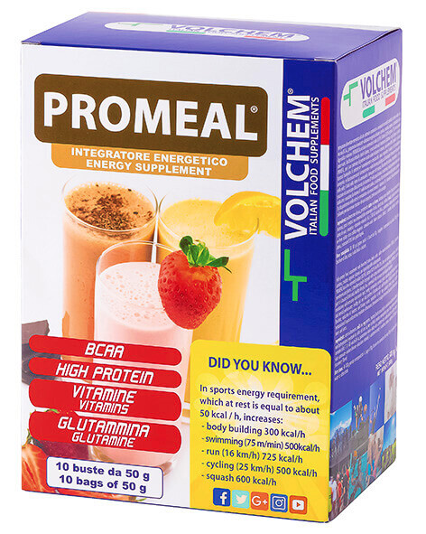 VOLCHEM Promeal Workout Gainer CIOCCOLATO 10x50g