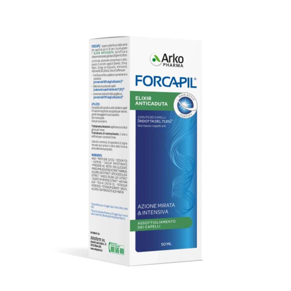 ArkoPharma Forcapil - Elixir Anticaduta Capelli Azione Mirata e Intensiva, 50ml