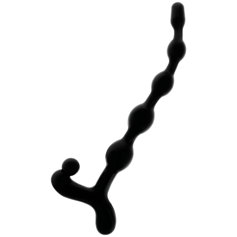 Sfere Dilatatore Dildo Palline Plug Butt In Silicone Nero Morbido Fallo Anale