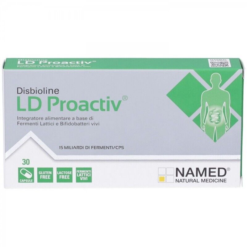 Named Disbioline LD Proactive Integratore di Fermenti Lattici, 30 Capsule