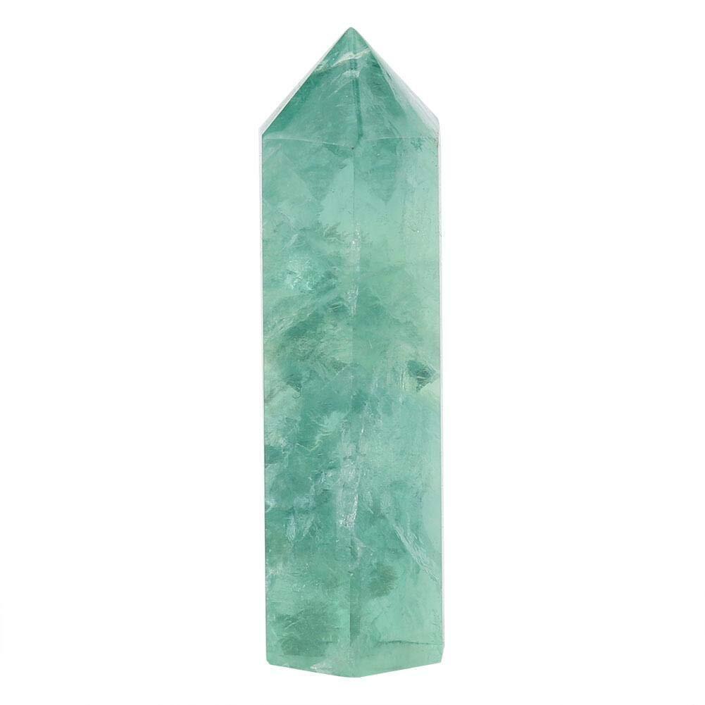 Quarzo di Cristallo Fluorite, Bacchetta di Fluorite Verde Puntata, (q2W)